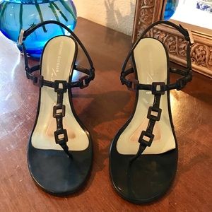 Sigerson Morrison Leather Thong Heels